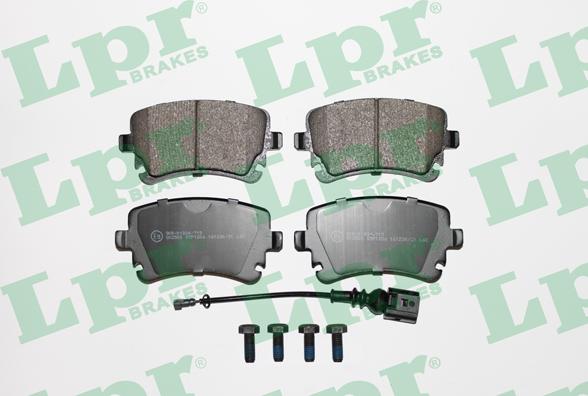 LPR 05P1206 - Brake Pad Set, disc brake parts5.com