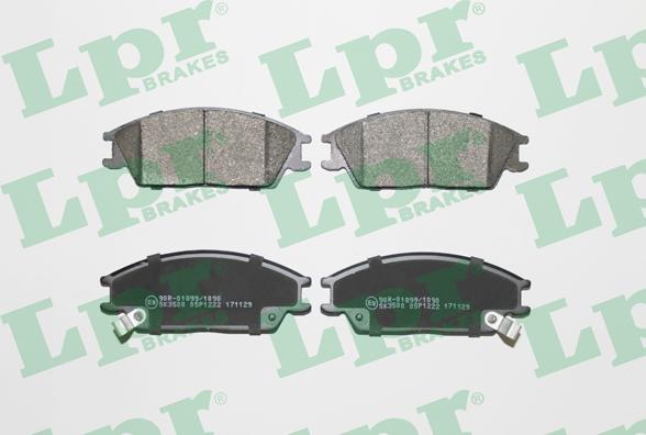 LPR 05P1222 - Brake Pad Set, disc brake parts5.com