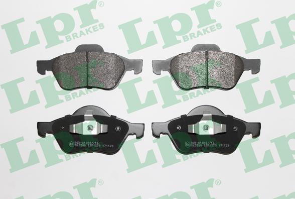 LPR 05P1279 - Тормозные колодки, дисковые, комплект parts5.com