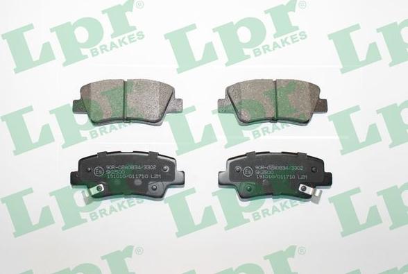 LPR 05P1710 - Set placute frana,frana disc parts5.com