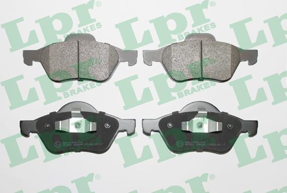 LPR 05P898 - Piduriklotsi komplekt,ketaspidur parts5.com