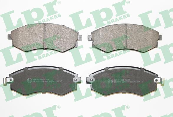 LPR 05P348 - Fékbetétkészlet, tárcsafék parts5.com