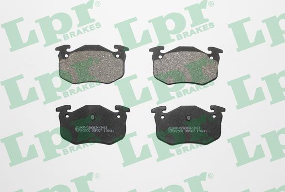 LPR 05P307 - Brake Pad Set, disc brake parts5.com