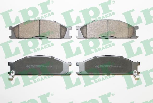 LPR 05P378 - Brake Pad Set, disc brake parts5.com