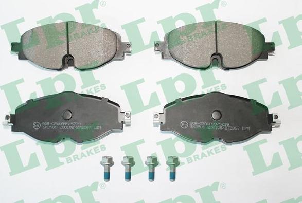 LPR 05P2067 - Kit de plaquettes de frein, frein à disque parts5.com