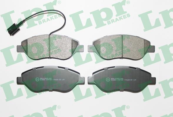 LPR 05P765 - Brake Pad Set, disc brake parts5.com