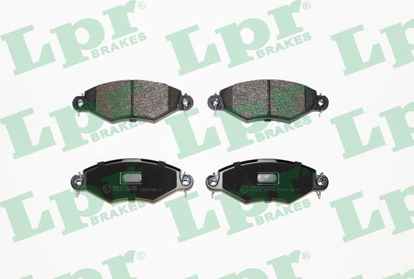 LPR 05P708 - Тормозные колодки, дисковые, комплект parts5.com