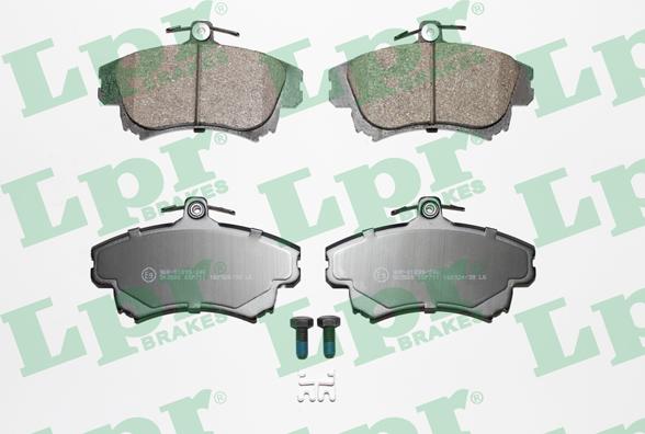 LPR 05P711 - Brake Pad Set, disc brake parts5.com