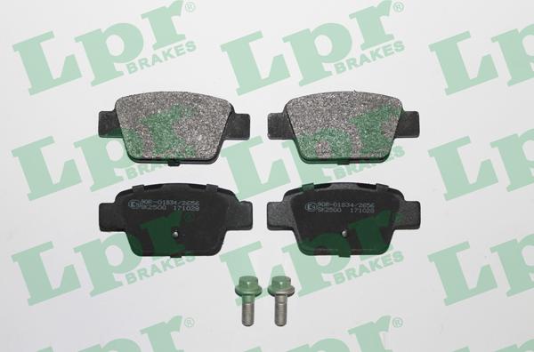 LPR 05P780 - Zestaw klocków hamulcowych, hamulce tarczowe parts5.com