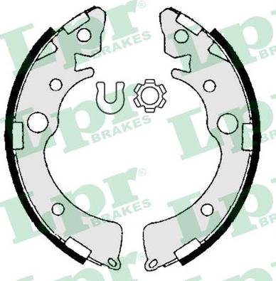 LPR 06980 - Комплект спирачна челюст parts5.com