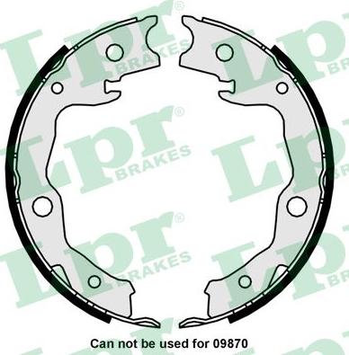 LPR 01034 - Bremsbackensatz, Feststellbremse parts5.com