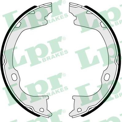 LPR 01102 - Brake Shoe Set, parking brake parts5.com