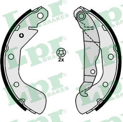 LPR 08120 - Brake Shoe Set parts5.com