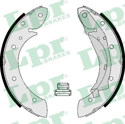 LPR 07165 - Fékpofakészlet parts5.com