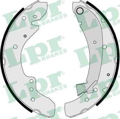 LPR 07110 - Brake Shoe Set parts5.com