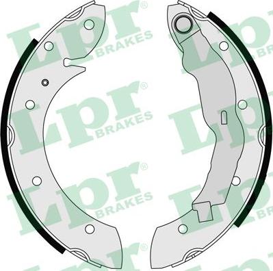 LPR 07135 - Zestaw szczęk hamulcowych parts5.com