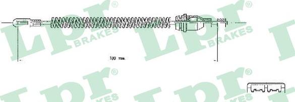 LPR C0543B - Cable, parking brake parts5.com