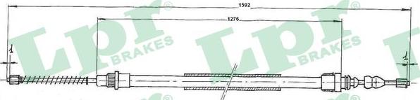 LPR C0659B - Cięgło, hamulec postojowy parts5.com