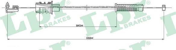 LPR C0145A - Accelerator Cable parts5.com