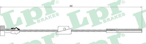 LPR C0231B - Cable, parking brake parts5.com