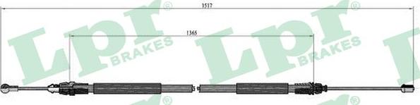 LPR C0748B - Zicovod,rocna zavora parts5.com