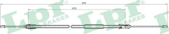 LPR C1001B - Żażné lanko parkovacej brzdy parts5.com