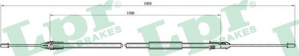 LPR C1002B - Cable de accionamiento, freno de estacionamiento parts5.com