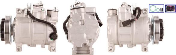 LUCAS ACP238 - Compresor, climatizare parts5.com