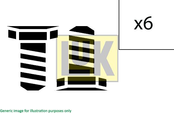 LUK 411 0007 10 - Komplet vijakov, vztrajnik parts5.com