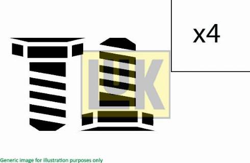 LUK 411 0175 11 - Csavar készlet, lendkerék parts5.com