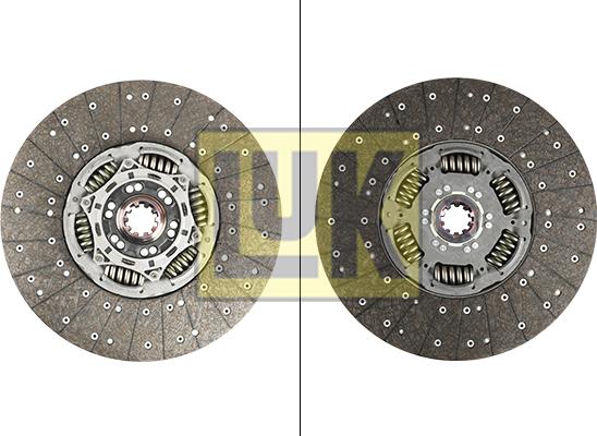 LUK 343 0221 10 - Kuplungtárcsa parts5.com