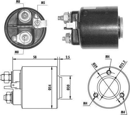 Magneti Marelli 940113050061 - Elektromagnetický spínač pre żtartér parts5.com