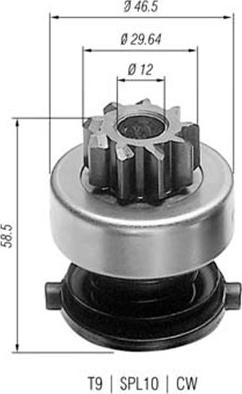 Magneti Marelli 940113020136 - Pinion electromotor parts5.com