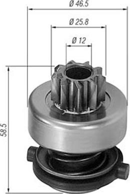 Magneti Marelli 940113020138 - Pinion, starter parts5.com