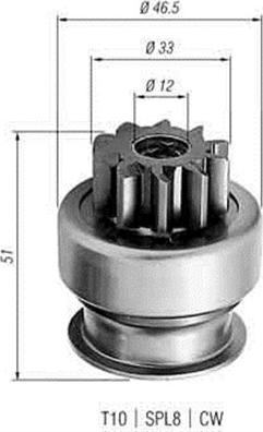 Magneti Marelli 940113020258 - Pinion electromotor parts5.com