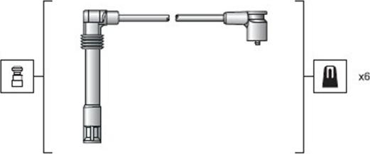 Magneti Marelli 941318111162 - Set cablaj aprinder parts5.com