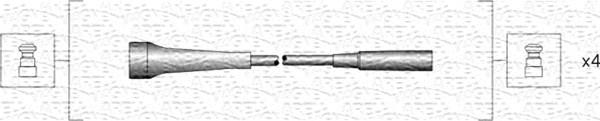 Magneti Marelli 941318111266 - Zestaw przewodów zapłonowych parts5.com