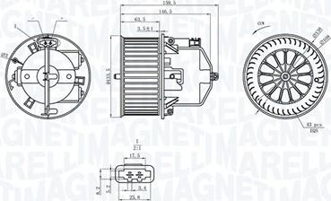 Magneti Marelli 069412360010 - Sisätilapuhallin parts5.com