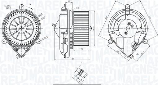 Magneti Marelli 069412228010 - Interior Blower parts5.com