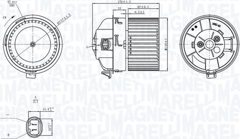 Magneti Marelli 069412751010 - Interior Blower parts5.com