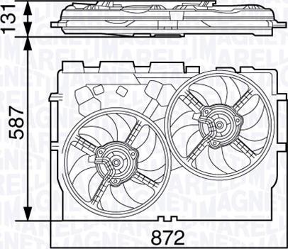 Magneti Marelli 069422582010 - Ventilador, refrigeración del motor parts5.com