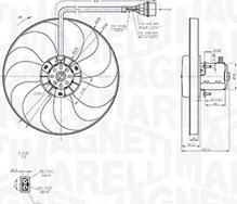 Magneti Marelli 069422877010 - Fan, radiator parts5.com