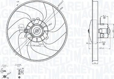 Magneti Marelli 069422756010 - Tuuletin, moottorin jäähdytys parts5.com