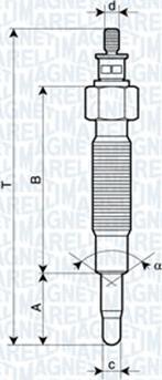 Magneti Marelli 062900037304 - Bujie incandescenta parts5.com