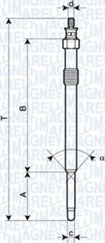 Magneti Marelli 062900024304 - Žhavicí svíčka parts5.com