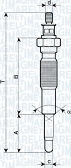 Magneti Marelli 062900063304 - Izzítógyertya parts5.com