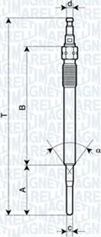 Magneti Marelli 062900051304 - Bujie incandescenta parts5.com