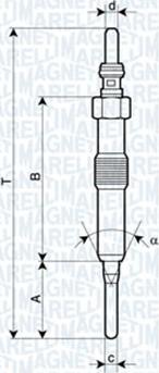 Magneti Marelli 062900089304 - Žhavicí svíčka parts5.com