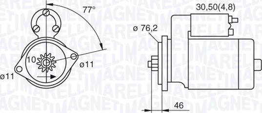 Magneti Marelli 063521230160 - Motor de arranque parts5.com