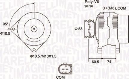 Magneti Marelli 063731905010 - Γεννήτρια parts5.com